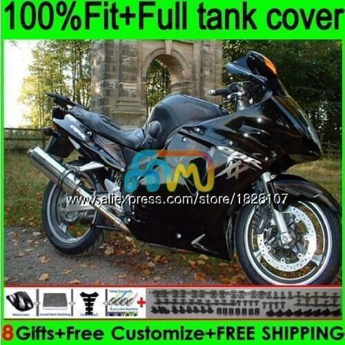 OEM For HONDA Blackbird CBR1100XX 1996 97 Gloss black 1998 99 2000 01 138BS.35 CBR 1100 XX 2002 03 2004 05 2006 2007 Fairing