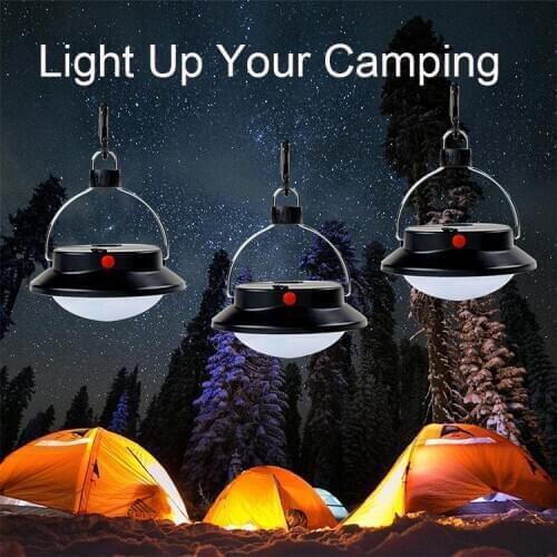 Portable 8000Lm LED Camping Lantern Outdoor Emergency Light 60 LED Camping Light Hanging Hiking Umbrella Camping Lamp Tent Light