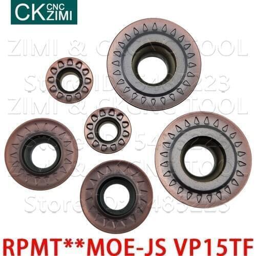 RPMT08T2MOE-JS RPMT10T3MOE-JS RPMT1204MOE-JS RPMT1606MOE-JS VP15TF milling turning inserts cutter tools RPMT for stainless steel