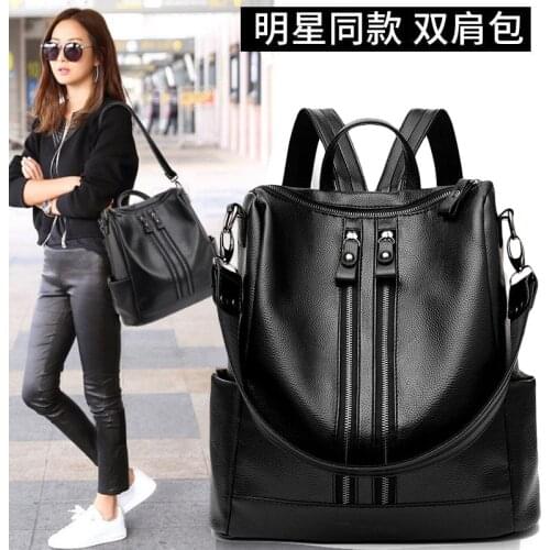 Teenage Girls Female School Shoulder Bag 2021 New Fashion Woman Backpack High Quality Youth Pu Leather Backpacks