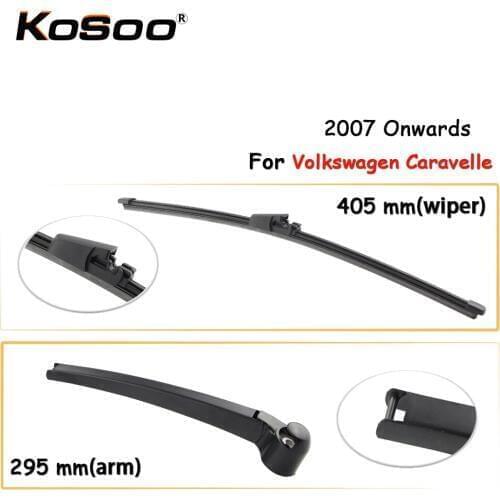 KOSOO Auto Rear Wiper Blade For Volkswagen Caravelle,405mm 2007 Onwards Rear Window Windshield Wiper Blades Arm,Car Accessories