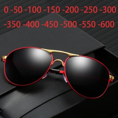 Diopter SPH 0 -0.5 -1 -1.5 -2 -2.5 -3 -3.5 -4 -4.5 -5 -5.5 -6.0 Finished Myopia Sunglasses Men Women Nearsighted Glasses