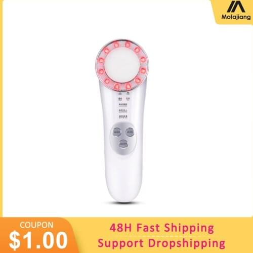Ultrasonic Face Lift Device Ultrasound Anti Wrinkles Forehead Skin Rejuvenation Tighten Microcurrent Beauty Apparatus LED Light