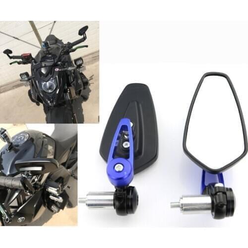 Universal 22mm 7/8" Motorcycle Accessories Handle bar Rearview Side Mirrors Bar End Mirror Fit For Suzuki Yamaha Kawasaki Honda