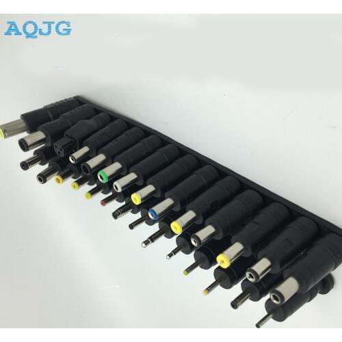 Universal 28pcs 5.5x2.1mm Multi-type Male Jack for DC Plugs AC Power Adapter Computer Cables Connectors For Notebook Laptop AQJG