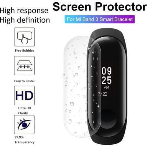 Screen Protector Film For Xiaomi Mi Band 3 Smart Wristband Bracelet TPU Frosted Explosion - Proof Full Cover Protective Film