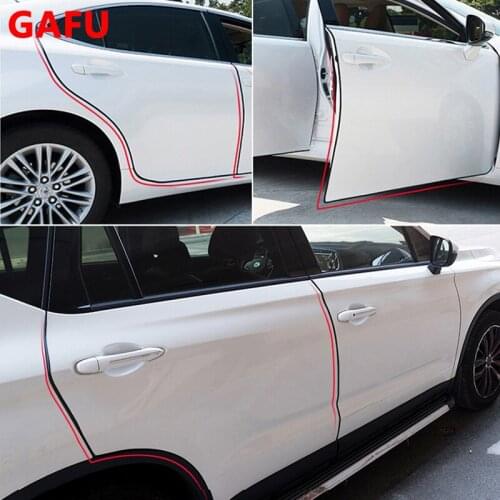 For Nissan x-trail xtrail t32 2018 Door Protection Strips Rubber Edge Doors Moldings Side Protector Sticker Scratches Vehicle
