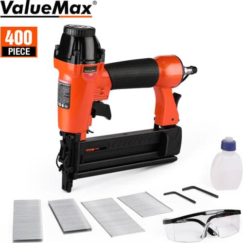 ValueMax 2 in1 Air Nail Gun Furniture Pneumatic Gun Wood Frame Stapler Pneumatic Tool Power Tools with 400pc Staples