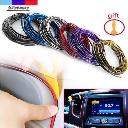 5M Carbon Car Interior Moulding Trim Door Gap Strip For Bmw F20 F21 F22 F45 F30 F31 F33 F36 F10 F11 F18 F06 F12 F13 F48 F49 X1
