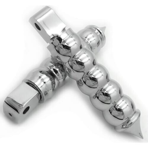 Aftermarket free shipping motorcycle partsCalabash Footpegs For Honda Rear '02-'08 VTX1800 '09-'18 Fury '96-'07 Shadow 600 CHROM