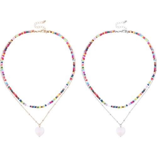 Bohemian Shell Choker Necklace Statement Short Collar Chain Necklace for Women Female Boho Jewelry