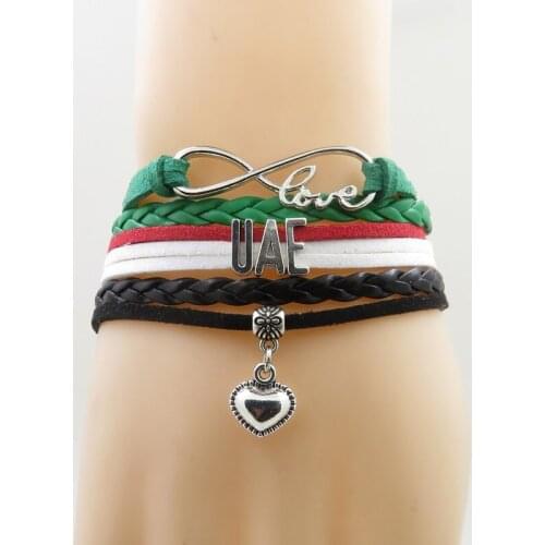 Infinity love United Arab Emirates bracelets fashion women and men bracelet jewelry