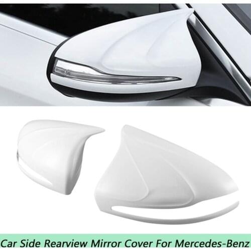 Car Side Rearview Mirror Cover Shell for Mercedes-Benz W205 W213 X253 C E GLC GLA GLB Class