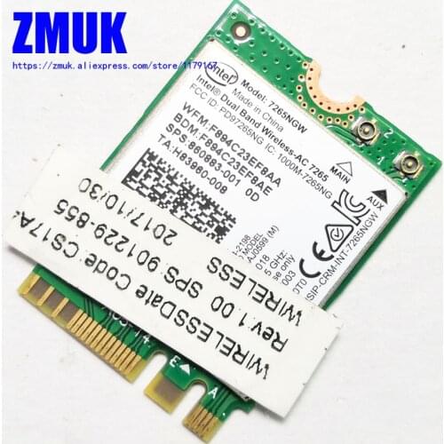 Int Dual Band Wireless-AC 7265NV 802.11ac 2x2 WiFi + BT 4.0 WLAN For hp Pavilion 15-cb Series,P/N 901229-855 860883-001