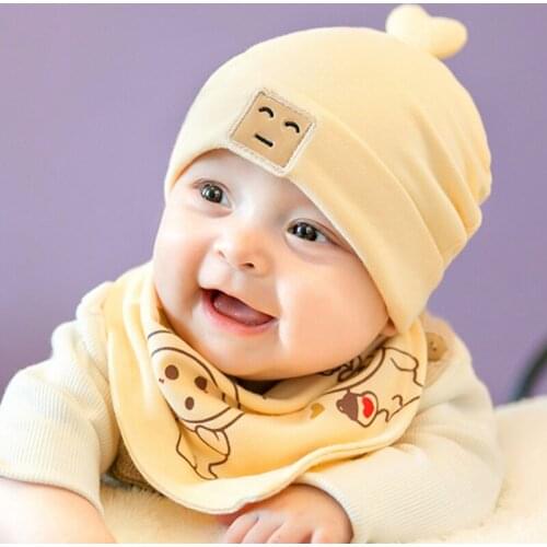 Newborn Hat Baby Hat Spring and Autumn Thin Male Baby Female Baby Newborn Cotton Fetal Cap Cute Super Cute Autumn and Winter