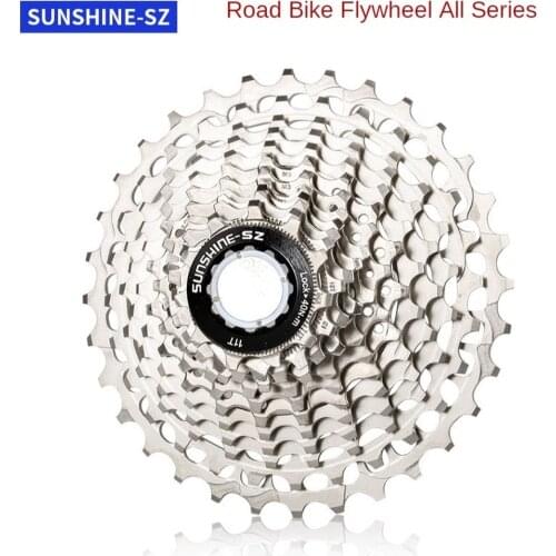 SUNSHINE 10 Speed Cassette 8S 9S 10S 11S 12S MTB Bike Road Bicycle Freewheel Flywheel 10V /25/28/32/34T for Deore M6000 SRAM 11T