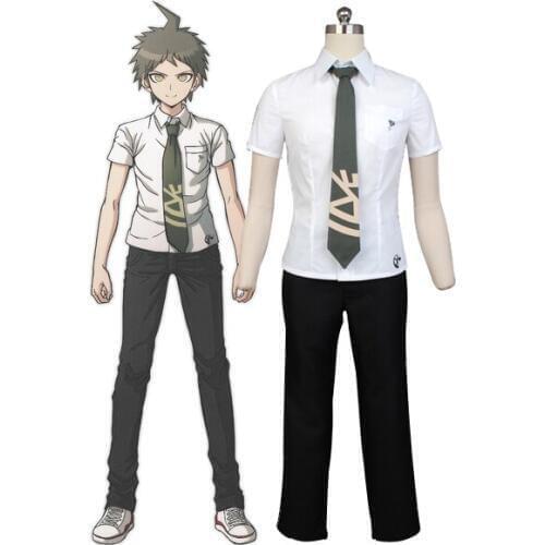 Anime Super Danganronpa 2 Hajime Hinata Cosplay Costume Uniform Coat Shirt Pants Halloween Cosplay Costumes Custom Made
