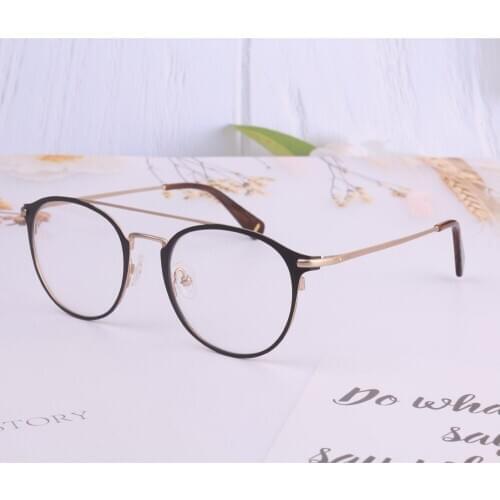 Round glasses women Fashion optical galsses business Men EyeGlasses big size Unisex Optical Computer Radiation double bridges