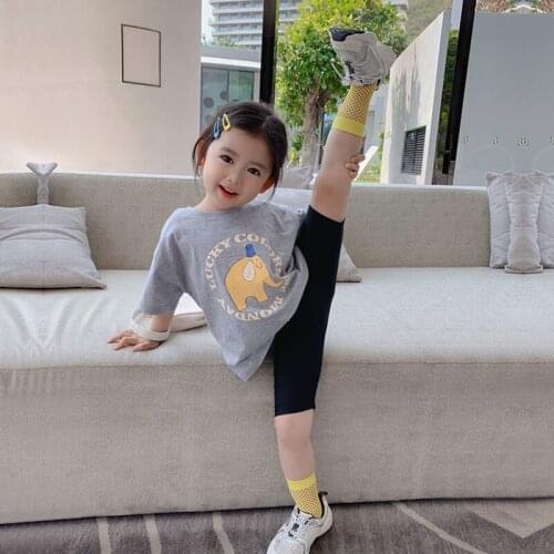 Summer Korean Girl Baby leggings 2021 New Childrens Pants Girls Tight leggings Baby Girl Pants Suitable For 2-9 Years