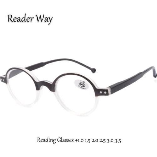 Fashion Round Reading Glasses Unisex High Quality Durable Presbyopic Eyeglasses for Reader 1.0 1.5 2.0 2.5 3.0 3.5