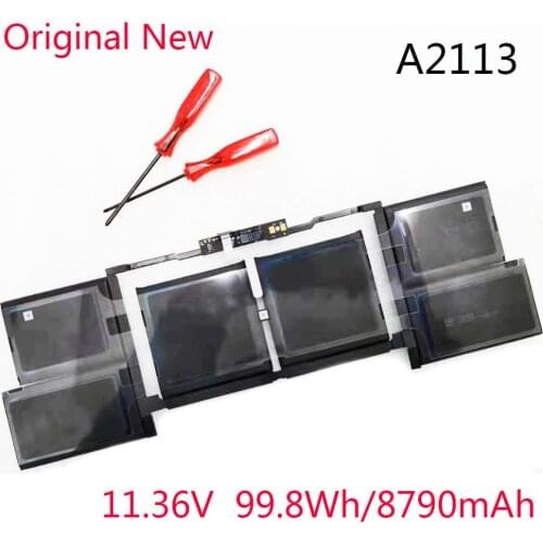 New Original Battery A2113 For Apple Macbook Pro A2141 16 Inch 2019 MVVJ2 MVVL2 MVVM2 610-00533 Batteries 11.36V 8790mAh/99.8Wh