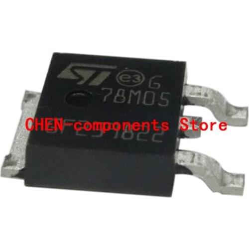10PCS NEW CHN ST L78M05 CDT-TR Three terminal regulator 78M05 SMD TO-252 5V