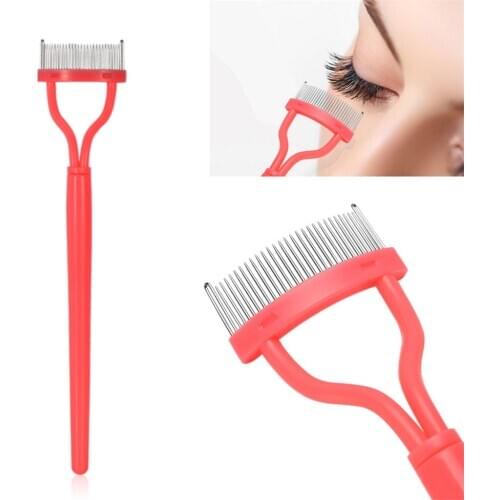 Professional Salon Metal Comb Brush Lash Eyebrow Cosmetic Makeup Eyelash Popular Extension Tool