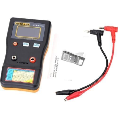 Professional Resistance Capacitor Circuit Tester High Precision Measuring Capacitance MESR-100 ESR Capacitance Meter