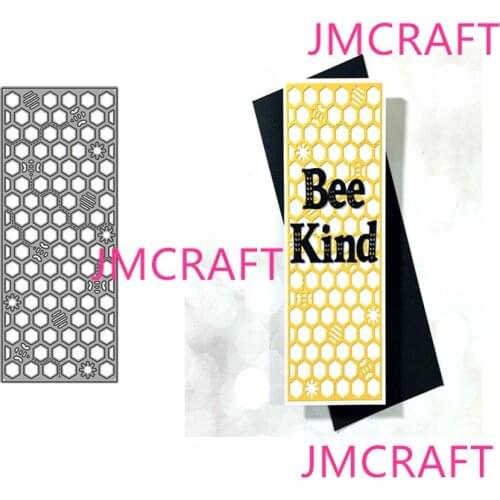 JMCRAFT 2021 Small Polyg Background Stencil #3 Metal Cutting Die For Scrapbooking Practice Hands-on DIY Album Card Handmade Tool