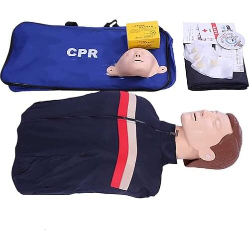 Half Body CPR First Aid Training Teaching Model Cardiopulmonary Resuscitation Artificial Respiration Simulator CPR Pressing