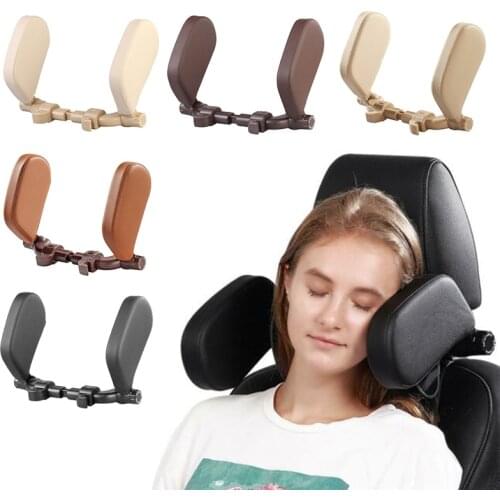 U-Shaped Car Neck Headrest Pillow Cushion Seat Support Car Seat Headrest Leather Rest Pillow Comfortable Safety For Child Adults