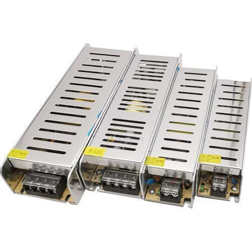 Ultra-Thin LED Power Supply DC12V 60W 120W 180W 200W 240W 360W Slim LED Driver Power Adapter Lighting Transformers