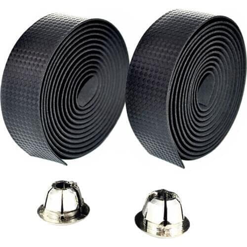 Cycling Handlebar Tape Anti-slip Bicycle Handle Bar Tapes Outdoor Bike Carbon Fiber Wrap Cork Fixing Straps Bicycle Accessories