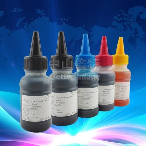 XIMO 5*100ml bottled EDIBLE INK CARTRIDGES PGI-250 CLI-251 for Canon PIXMA MG6620 MG5620 MG5520 etc.,on sale,free shipping