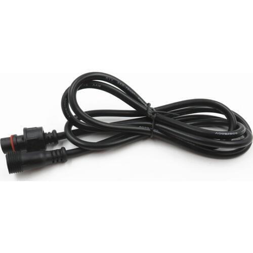 1.5m(5feet)3 core waterproof extension cable,one end with male,the other with female,male connectors diameter :13.5mm/18.5mm