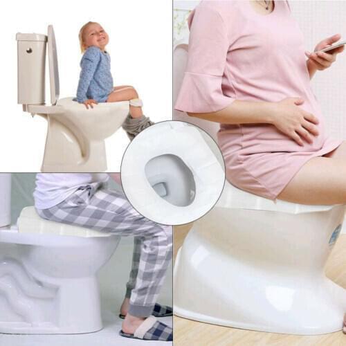 10Pack/100pcs Disposable Paper Toilet Seat Cover' For Camping Travel Sanitary