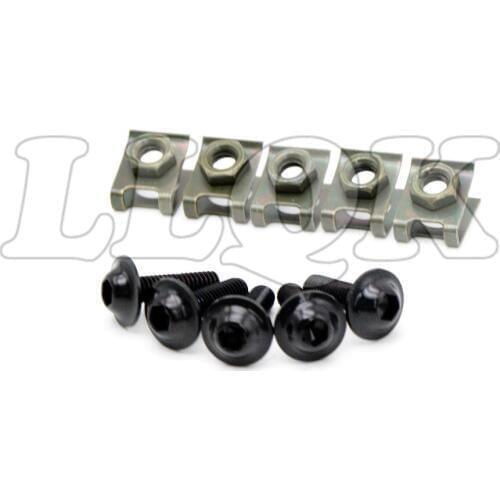 5pcs 6mm CNC Motorcycle Accessories Fairing body work Bolts Screws For honda cb1300 cb400 cb500 cb600 hornet cb750 cb1000r