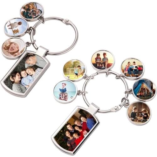 97QE Thermal Transfer Blank Consumables Multi-shape Key Pendant Diy Creative Gift Gift Metal Keychain Customization