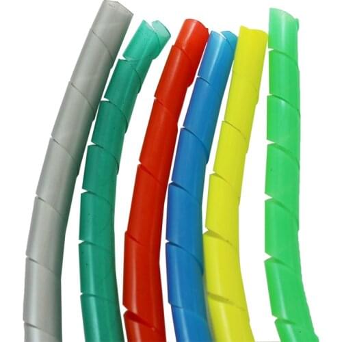 Frees shipping 30mm 40mm 50mm Spiral wrapping bands Wire Tube Flame retardant colorful Cable casing Cable Sleeves Winding pipe