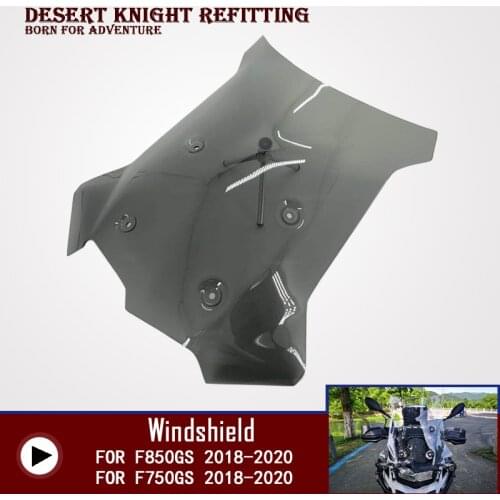 For BMW F750GS F850GS 2018 2019 2020 Motorcycle Windscreen Windshield Deflector Protector Wind Screen
