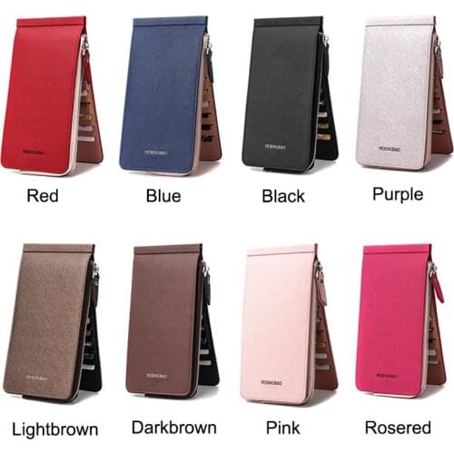 Women Men Lady Wallets Purse Multifunction PU Zipper Buckle For Mobile Phone Money Card New