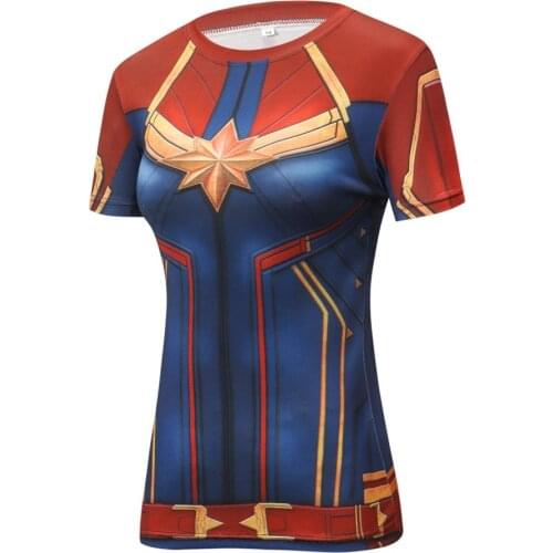 New 3D Printed Comics T-Shirt Women Compression Short Sleeve Fashion Summer Women T Shirt Cosplay Costume For Female Tops Tees