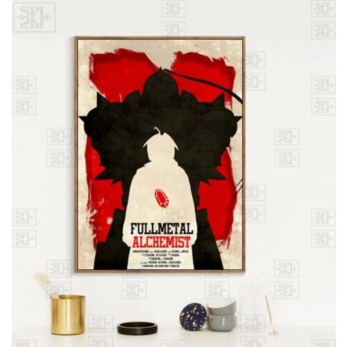 Canvas Print Posters Japanese Animation Fullmetal Alchemist Canvas Art Painting Elegant Poetry Home Decoration Wall Art Pictures