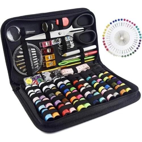 Quality suppliers beginners emergency Sewing kit Home Travel Thread Threader Needle Tape Measure Scissor Sewing Kit