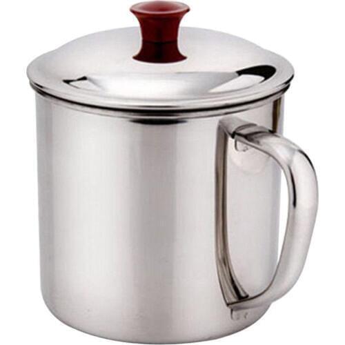 New 480ml Stainless Steel Travel Camping Mug Beer Coffee Tea Handle Cup Kitchen Noodle Cups Bar Drinking Tools