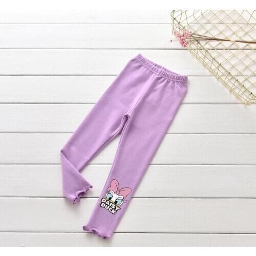 Cartoon Disney Daisy Girl Leggings Spring Autumn New Cotton Children Trousers Fashion Baby Girls Pants Kids Bottoms Clothes