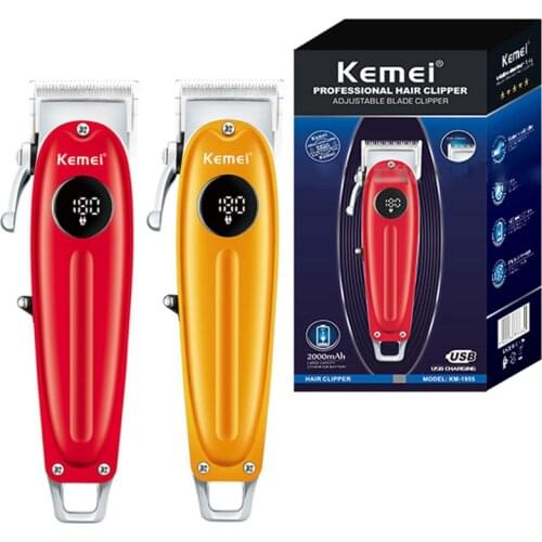 Original rechargeable barber pro hair clipper all metal finish fade blending electric hair trimmer beard haircut machine for men