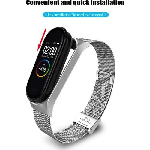 Correa Metal Bracelet Strap For XiaoMi Mi Band 4 5 Strap Smart Watch Band Mi Band 3 Strap Bracelet Pulseira Miband 4 3 5 Strap