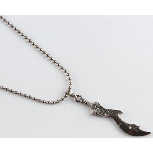 Dagger Figured Metal Male Necklace