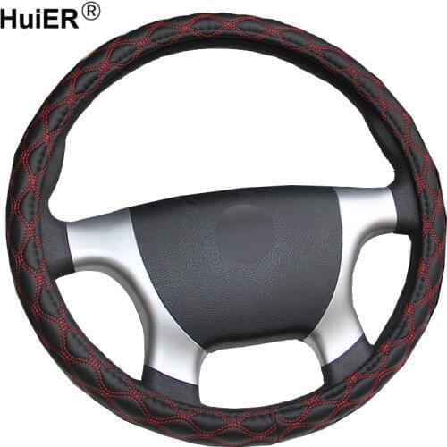 Fashion Car Steering Wheel Cover Volant Braid on the Steering-wheel For 36CM to 42CM Stuurhoes Funda Volante Car Accessories